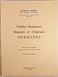 Raymond Lelievre VIEILLES DEMEURES CHÂTEAUX NORMANDS MANOIRS 45 DESSINS - Picture 1 of 5