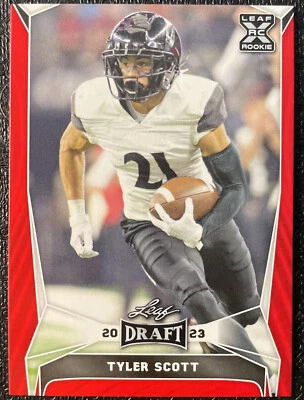 Tyler Scott Red 2023 leaf draft football - Image 1 of 2