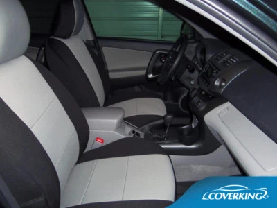 Fundas de asiento Neosupreme delanteras y traseras personalizadas para Toyota Prius de Coverking Foto 1 de 4