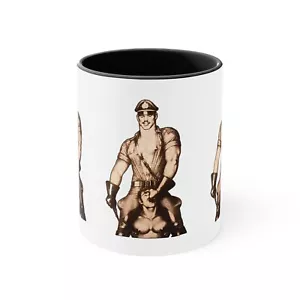 Gay Leder Herren Akzent Kaffeebecher, 11 Unzen BDSM - Bild 1 von 5