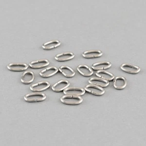 66pc/10g 304 Stainless Steel Unsoldered Open Jump Rings Oval Loop Findings 8x5mm - Picture 1 of 1