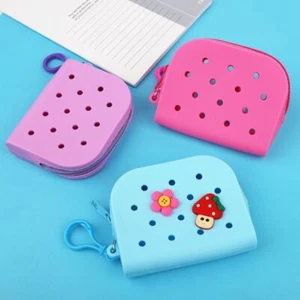 Holes Coin Purse Mini Money Bag Cute Change Pouch - Picture 1 of 12