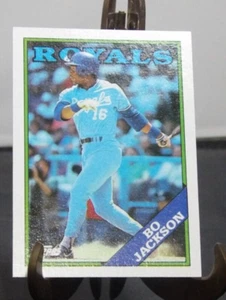 1988 Topps #750 Bo Jackson Kansas City Royals Error-Candy Striped O - Picture 1 of 3