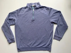 Peter Millar Crown Comfort Mens Size Medium 1/4 Zip Pullover Shirt Blue MS18K40 - Picture 1 of 8