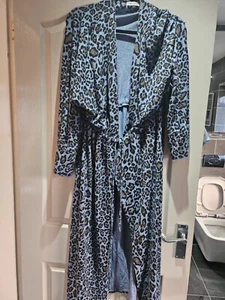 KIT &KABOODLE LONG TIE WAIST LEOPARD PRINT CARDIGAN - Picture 1 of 4