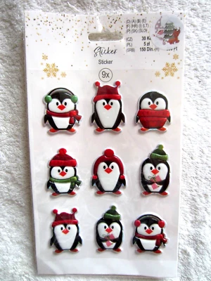 Tolle STICKER  - * PINGUIN * teilw. irisierend - Bild 1 von 3