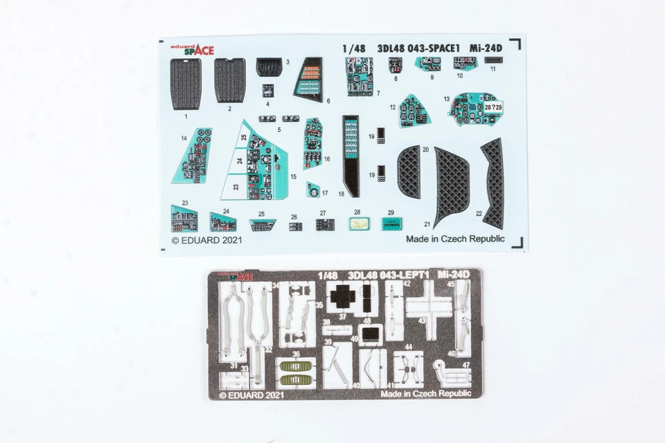 Eduard 1/48 Mi-24D cabina trasera + cinturón de seguridad ESPACIO (EDU/Zvezda) 3DL48043 Foto 1 de 1