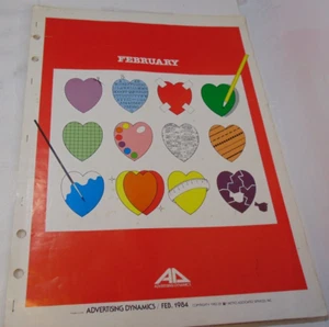 Carteles de dinámica publicitaria de colección anuncios originales de vendedor arte gráfico 1984 febrero - Imagen 1 de 14