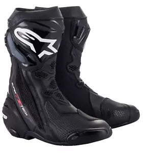 Alpinestars Supertech R (Latest Version) Motorcycle Boots Black - Picture 1 of 11