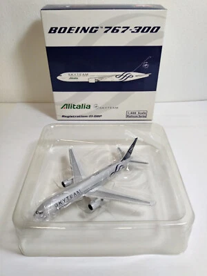 Phoenix 1:400 Alitalia B767-300 SkyTeam Silver Livery Diecast Model MINT - Immagine 1 di 4