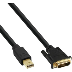 InLine Mini DisplayPort Stecker auf DVI-D 24+1 Stecker, schwarz/gold, 3m - Bild 1 von 1