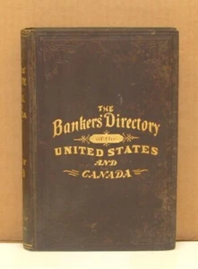 1879 Bankers` Directory Of The United States and Canada With Incredible Ads! - Picture 1 of 14