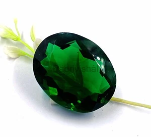 Green Moldavite 70Ct IGL Faceted Oval Cut Czech Republic Best Offer NOW k - Picture 1 of 8