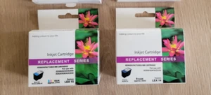 2 Cartouches compatible LEXMARK - LEX 14 + LEX 15 - Photo 1/1