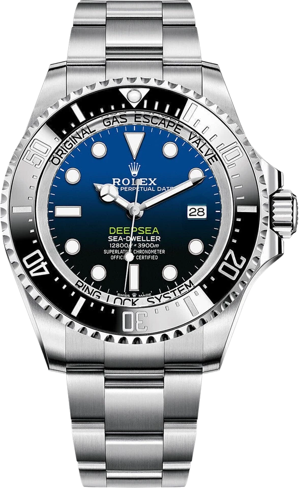 Rolex Sea-Dweller 136660 Silver Oyster Bracelet with Black Bezel