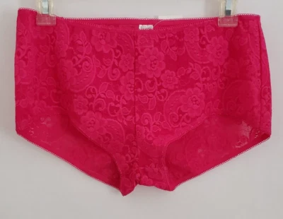 Morgan Taylor Intimates Bragas de Encaje Boyshorts Rosa Fucsia Talla L Nuevas con Etiquetas Foto 1 de 4
