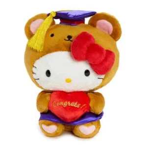 Sanrio Hello Kitty 10" Teddy Bear Graduation Plush NWT - Picture 1 of 6