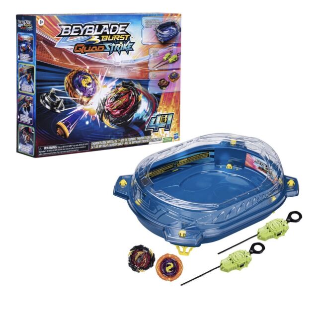 BEYBLADE Burst QuadStrike Ambush Nyddhog N8 and Chain Poseidon P8