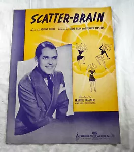 Partituras de colección 1939 Scatter-Brain Johnny Burke Keene-Bean Masters BVC - Imagen 1 de 2