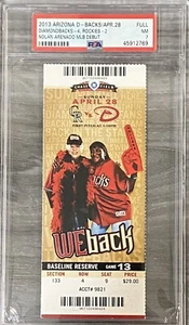 Nolan Arenado PSA NM 7 FULL MLB DEBUT Season Ticket Stub 28.04.13 Cardinals - Bild 1 von 1