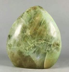 GARNIERITE Nickel Polished Green Moonstones Standup Display Stone - Madagascar - Picture 1 of 12
