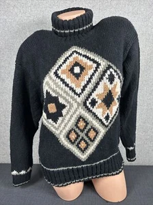 Vintage Lizsport Petites PS Womens Sweater 90s Long Sleeve Knit Blue Academia - Picture 1 of 11