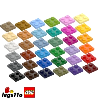 LEGO 3022 - Pack of 1x 2x 4x 8x - NEW Plate 2x2- choose colour - image 1 of 3