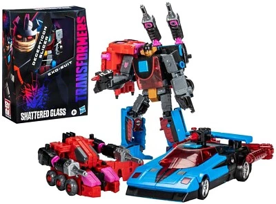 Transformers Generations Shattered Glass Decepticon Slicer with Exo-Suit In Hand - Image 1 of 4