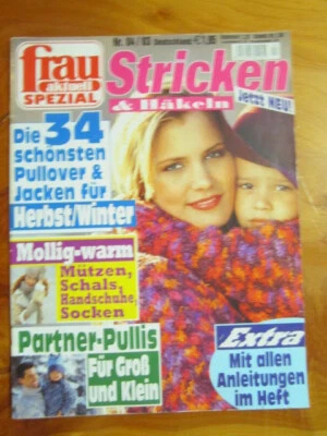 KNITTING PATTERN  BOOK GERMAN FRAU STRICKEN GREAT **** MUST SEE - Image 1 of 2