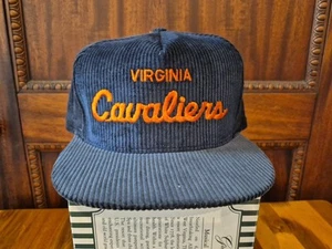 Vintage University Virginia Cavaliers Cord AJD American Workers USA Golf Cap Mütze - Bild 1 von 7