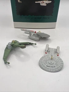 Star Trek Miniature Ships Of Star Trek Christmas Hallmark Keepsake Ornament NIB - Picture 1 of 18