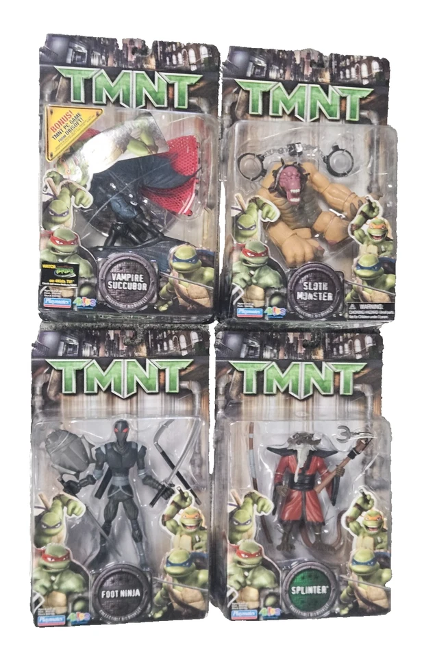 Figura de acción 4 TMNT 2007 Playmates Teenage Mutant Ninja Turtles Sloth Vampire + Foto 1 de 1