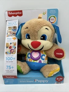 Fisher-Price Laugh & Learn Smart Stages Puppy with 75+ Songs & Sounds BLUE NIB - Picture 1 of 13
