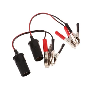 Battery Adapter Power Car Cigarette Lighter Female To Clip Extension Connector - Picture 1 of 12
