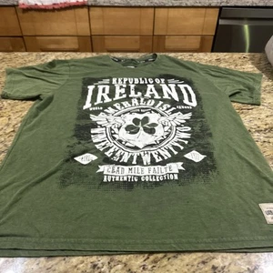 Urban Irish M Republic Of Ireland Shirt Green Emerald Isle Men’s Large Cpix - Picture 1 of 7
