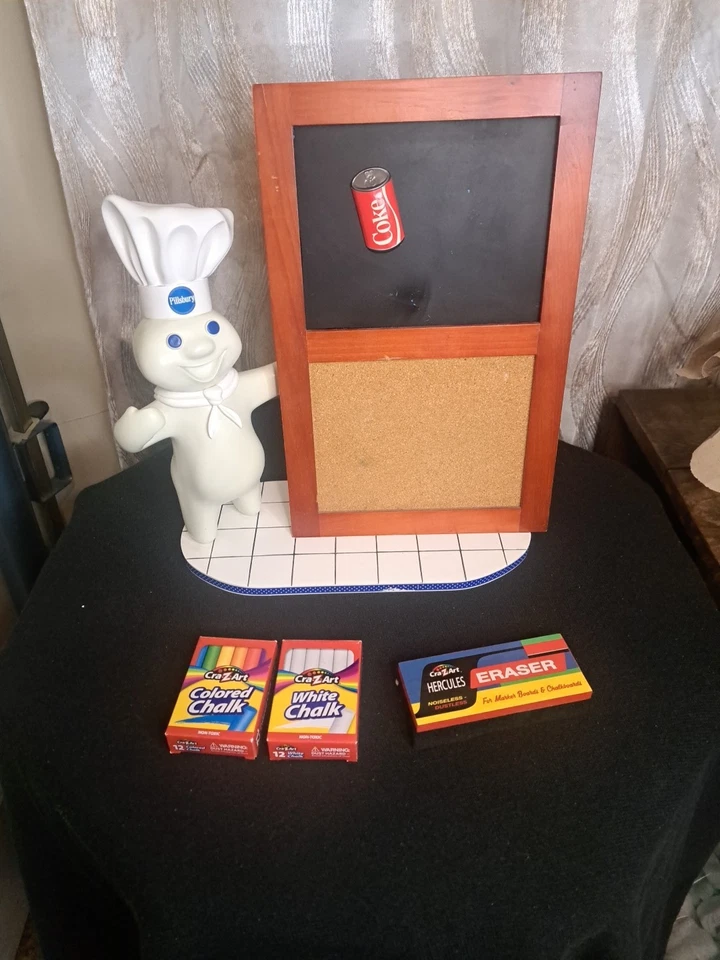 Pillsbury Doughboy Ceramic  Statue Chalk Board  - Image 1 of 4