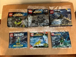 New Sealed Lot of 6 Lego DC Super Heroes polybags green arrow mr freeze joker - Picture 1 of 13