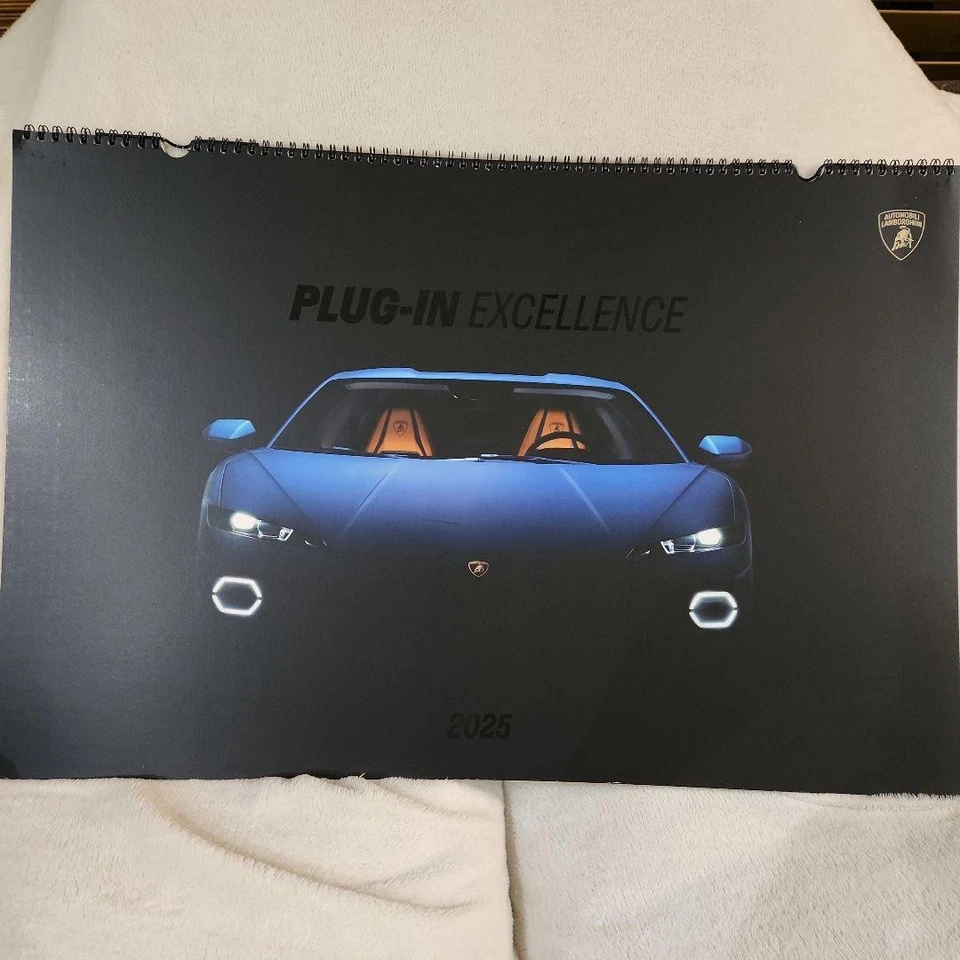 Lamborghini Plug-In Excellence 2025 Wall Calendar Large - Image 1 of 1