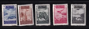 1942 - España - Cabo Juby - Edifil 133/137 - Paisaje y Avion  - MNH - Picture 1 of 2