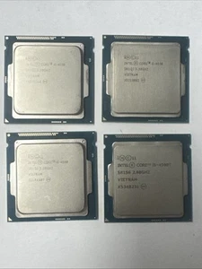 LOT of 4 Intel Core i5-4590 / i5-4590T Desktop Processors - Picture 1 of 3