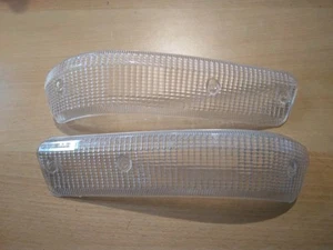 Lancia 2000 Sedan Pair Plastic Light Indicator Front Carello - Picture 1 of 1