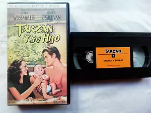 TARZAN Y SU HIJO VHS-JHONY WEISSMULLER-MAUREEN O'SULLIVAN-BLANCO Y NEGRO-PAL - Imagen 1 de 4