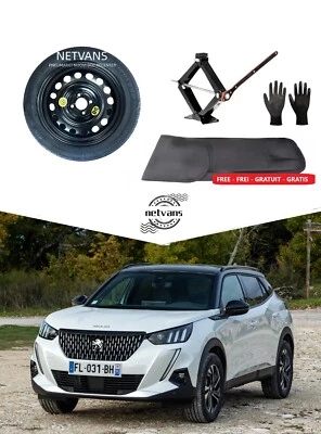 Roue de Secours Galette 17" pour PEUGEOT 2008 (2020-present)+ Cric et Sac - Photo 1/4
