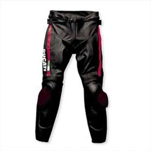 Pantalón de cuero DUCATI para motociclista motocicleta carreras moto hombre CE - Imagen 1 de 3
