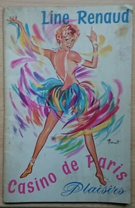 Programm Revue Casino de Paris Henri Varna Line Renaud 1959 Plaisirs Erotik - Bild 1 von 12