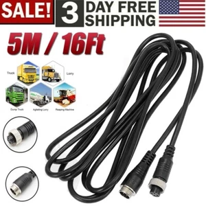 Backup Camera Cable 4PIN Video Aviation Extension Wire For RV Truck Bus Monitor - Picture 1 of 12