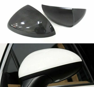 For Porsche Cayenne 958 2011 2012-2014 2PCS Carbon Fiber Mirror Cap Add On MZ - Picture 1 of 7