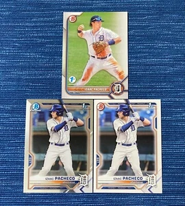 Lot 2021 Bowman Draft Chrome 1er Izaac Pacheco RC #BDC-46 BD-46 BPPF-106 Tigres - Photo 1/1