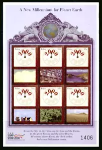 Palau: 2000 New Millenium for Planet Earth Mini-Sheet (569) MNH - Bild 1 von 1