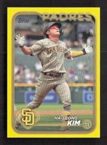 2024 Topps Series 1 Ha-Seong Kim Yellow Parallel #127 Hanger Exclusive - Picture 1 of 2
